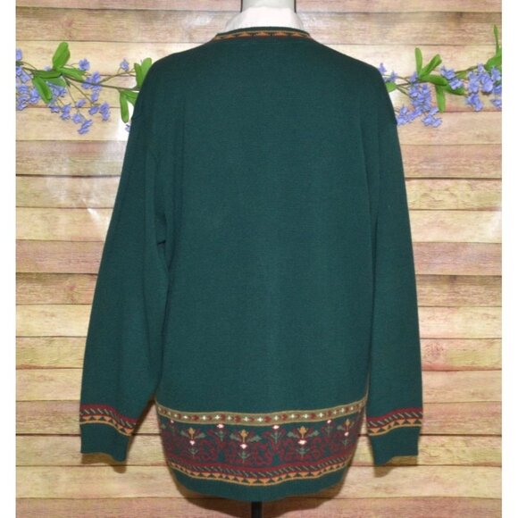 Vintage Southern Lady 3 Piece Set Midi Skirt, Blouse & Cardigan Sweater Size XL - Picture 5 of 16